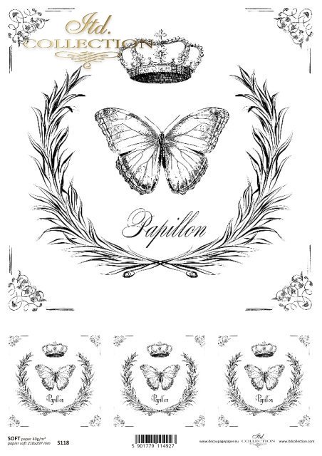 Papel Decoupage Soft S0118