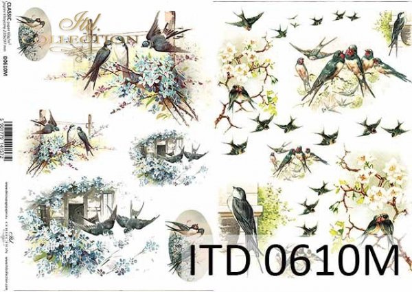 papel decoupage clásico D0610M