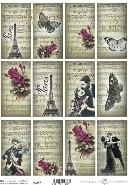 papel para scrapbooking TAG0046