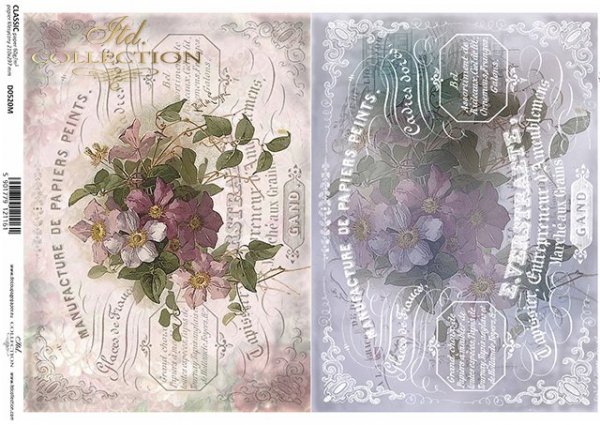 papel decoupage clásico D0520M