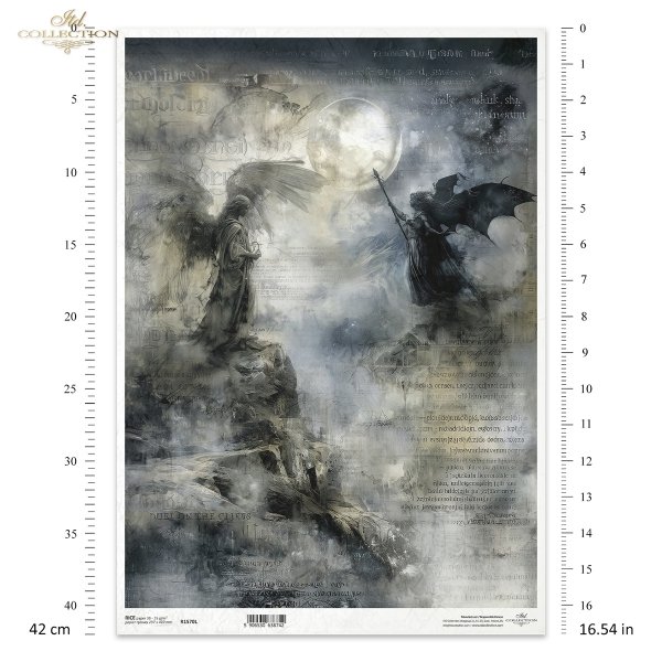 pojedynek na klifach, anioły, skrzydła, księżyc, gotyk, fantasy, melancholia, vintage*duel on the cliffs, angels, wings, moon, gothic, fantasy, melancholy, vintage