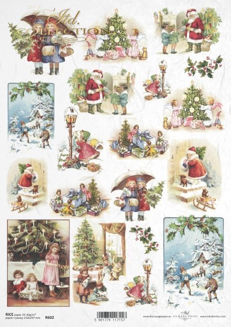 retro, dzieci, Mikołaj, prezenty, Święta Bożego Narodzenia, zima, choinka, ozdoby świąteczne, ozdoby bożonarodzeniowe, R602, retro, children, Santa Claus, presents, Christmas, winter, Christmas tree, Christmas decorations, Christmas ornaments, retro, niño