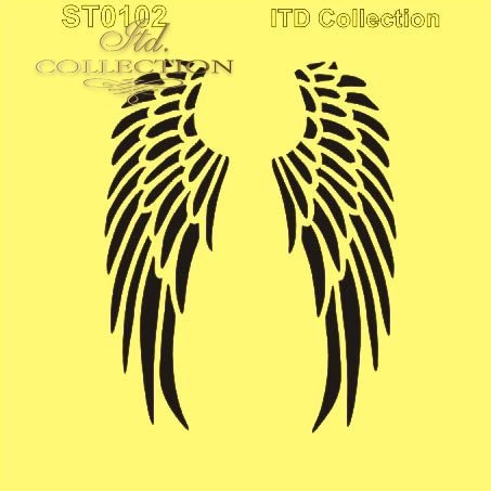  ST0102 * skrzydła aniołów, anielskie skrzydło