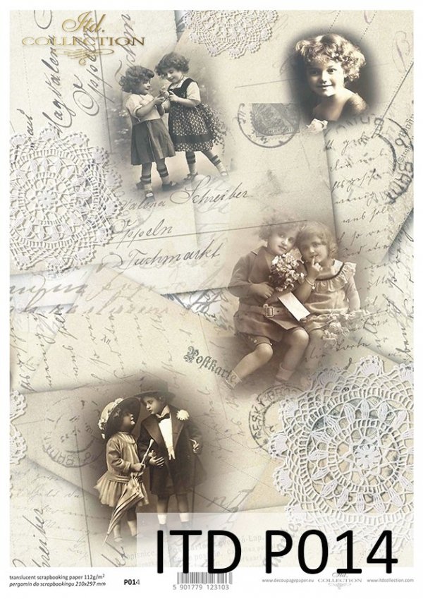 papel para scrapbooking - el papel translúcido P0014