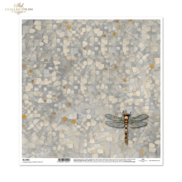złoto, dekoracyjne wzory, ważki, motyle, kamienie szlachetne, mozaiki, motywy secesyjne*gold, decorative patterns, dragonflies, butterflies, precious stones, mosaics, Art Nouveau motifs