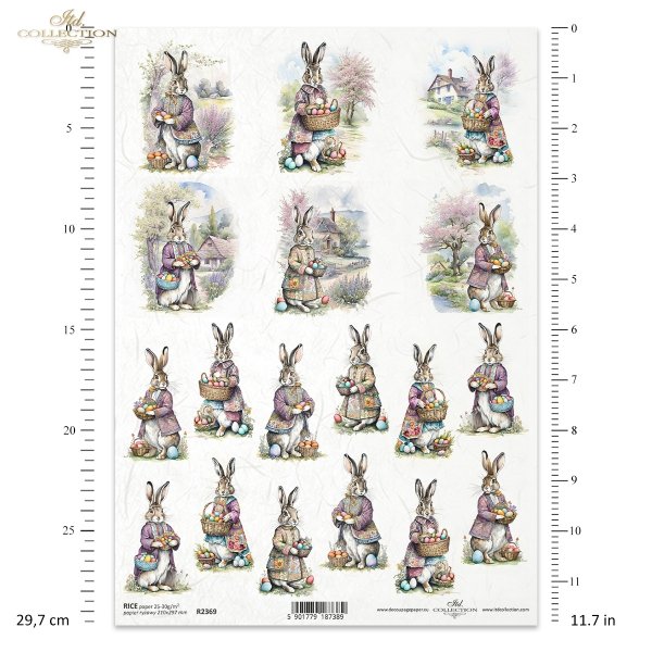 zające wielkanocne, vintage, retro, Wielkanoc, wiosna, zając, królik, króliki, pisanka, pisanki, jajka, dom, domek, wioska, miniatura, miniatury, easter bunny, Easter, spring, bunny, rabbit, rabbits, Easter egg, eggs, house, cottage, village