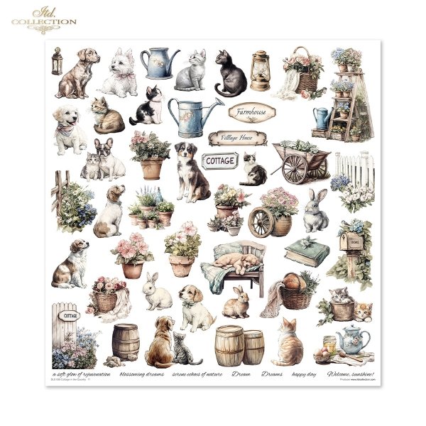 Papeles Scrapbooking SLS-088 Cottage in the Country