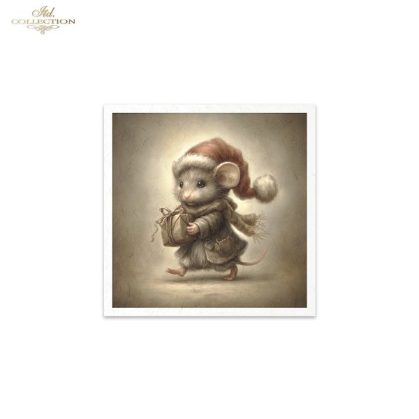 Mouse World - myszy w świątecznych strojach, Boże Narodzenie, ilustracje