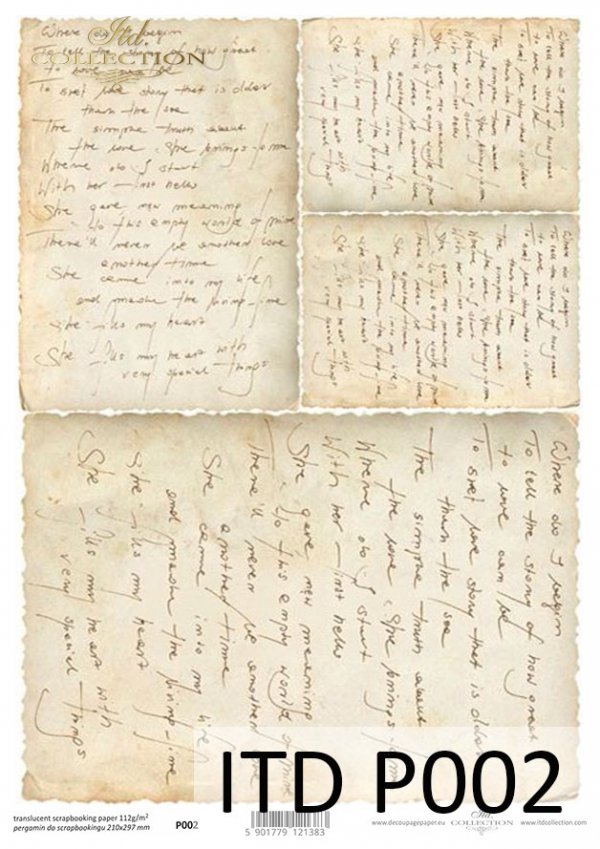 papel para scrapbooking - el papel translúcido P0002