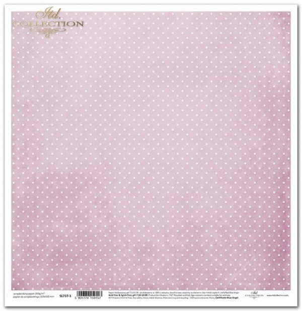 Seria Kropki w stylu retro - kropki, kropeczki, tło w kropki, różowy* Series Retro Polka Dots - dots, polka dots, pink background, pink