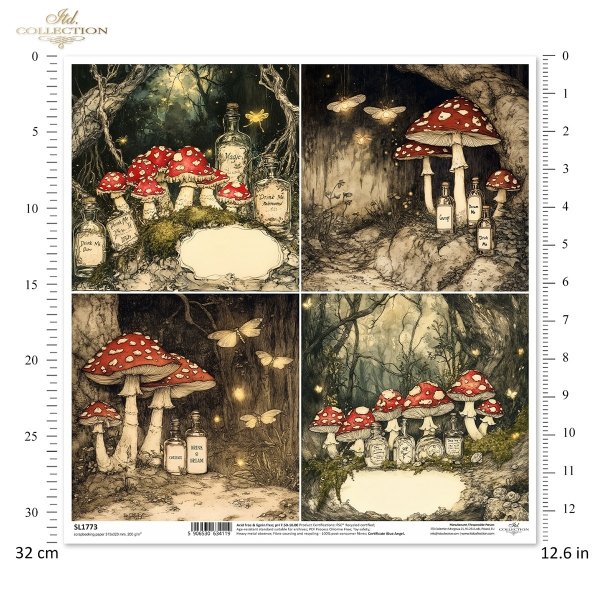 Papier do scrapbooking (HS code 48025890) SL1773