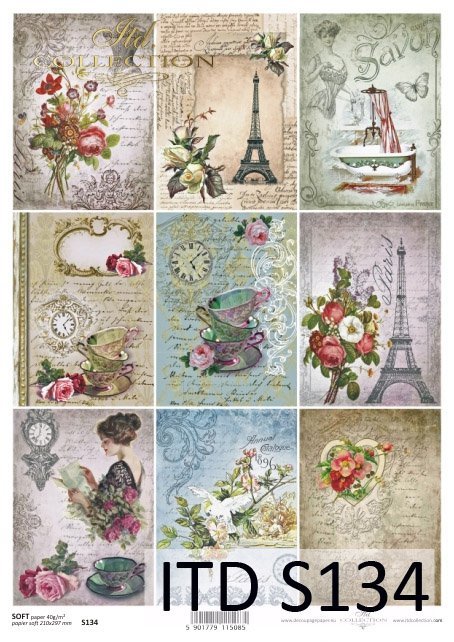 Papier decoupage Soft (HS code 48062000)  S0134