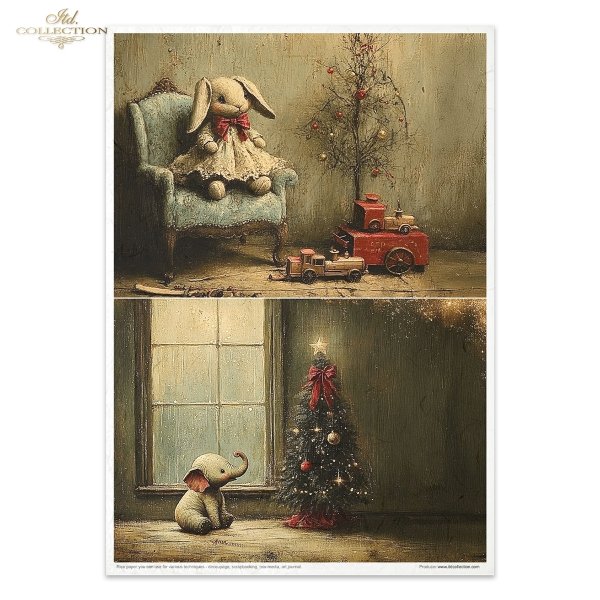 robot, prezenty, święta, vintage, retro, Dziadek do Orzechów, wieniec, pomarańcze, szyszki, lalka, bombki, choinka, pluszowy królik, fotel, pociąg zabawkowy, baletnica, pozytywka, zasłony, konik na biegunach*robot, gifts, Christmas, vintage, retro, Nutcra