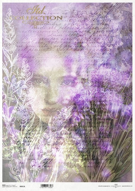  twarz kobiety, rośliny, lawenda* female face, plants, lavender* Weibliches Gesicht, Pflanzen, Lavendel* rostro femenino, plantas, lavanda