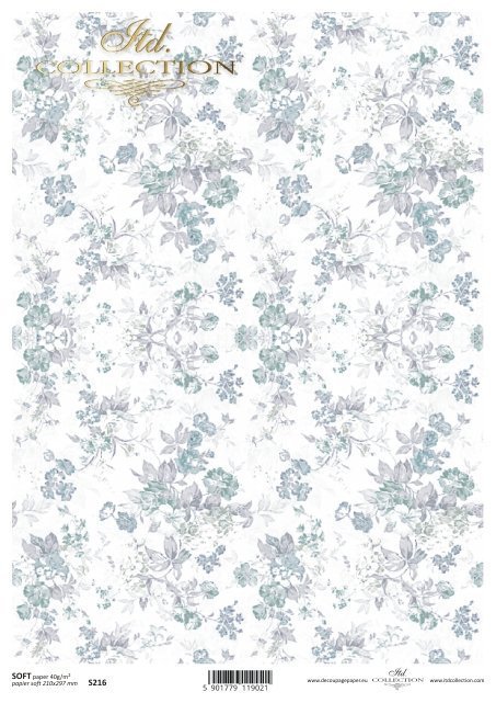 Papier decoupage Soft (HS code 48062000)  S0216