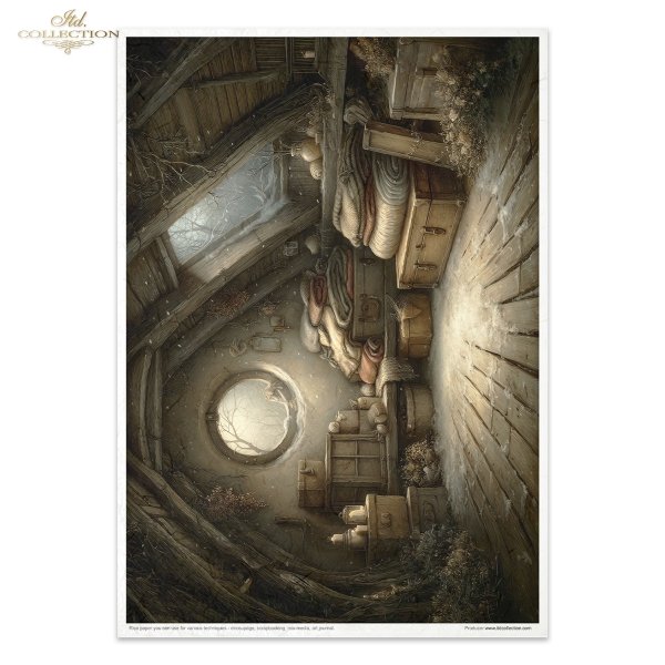 Mouse World - Interior -  Ilustracje,  świat myszek, przytulne wnętrza, bajkowe sceny, kominki, nory mysie, domki, wnętrza