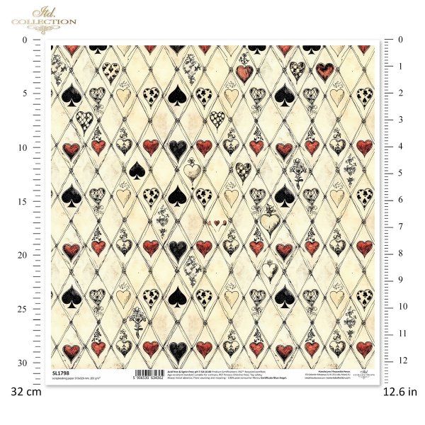 Papier do scrapbooking (HS code 48025890) SL1798
