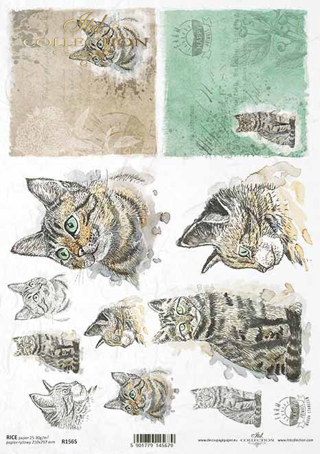 Pascua decoupage papel, granja feliz, gatos*Ostern Decoupagepapier, glücklicher Bauernhof, Katzen*Пасхальная бумага в технике декупаж, счастливая ферма, кошки