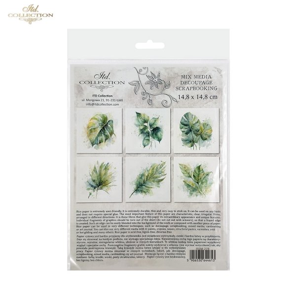 Zestaw papierów ryżowych (HS code 48021000) RSM278