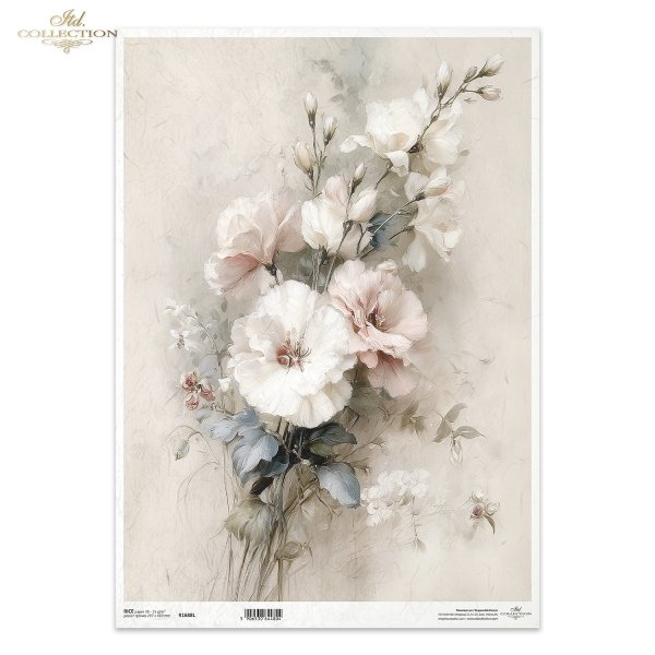 vintage, flora, bukiety, kwiaty, botanika, eustoma* vintage, flora, bouquets, flowers, botany, lisianthus