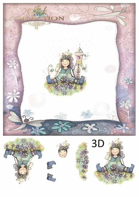 Zestaw do scrapbooking (HS code 48025890) SCRAP-032 ''Angels &amp; Girls''