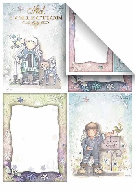 Zestaw do scrapbooking (HS code 48025890) SCRAP-031 ''Angels &amp; Boys''