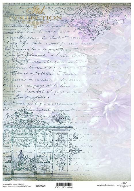 Scrapbooking Papier der Weinlese*Винтажная бумага для скрапбукинга*Papel de scrapbooking vintage