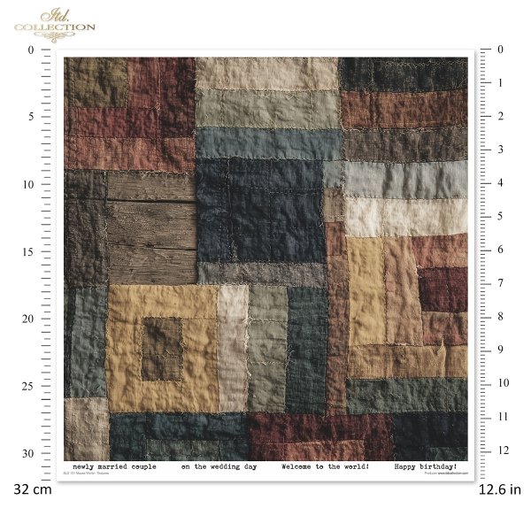 Zestaw do scrapbooking (HS code 48025890) SLS-101 Mouse World - Textures