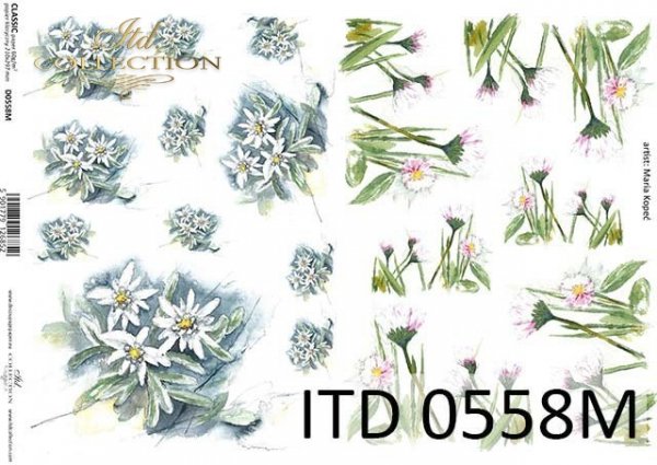 Papier decoupage (HS code 48025700) D0558M