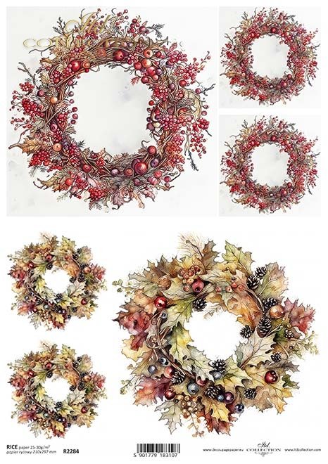 wieńce jesienne, jesień*autumn wreaths, autumn*Herbstkränze, Herbst*coronas de otoño, otoño