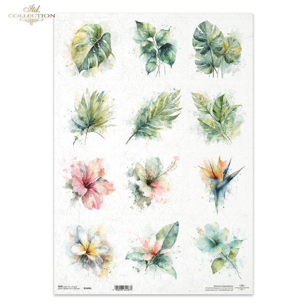Papier ryżowy (HS code 48021000) R1695L