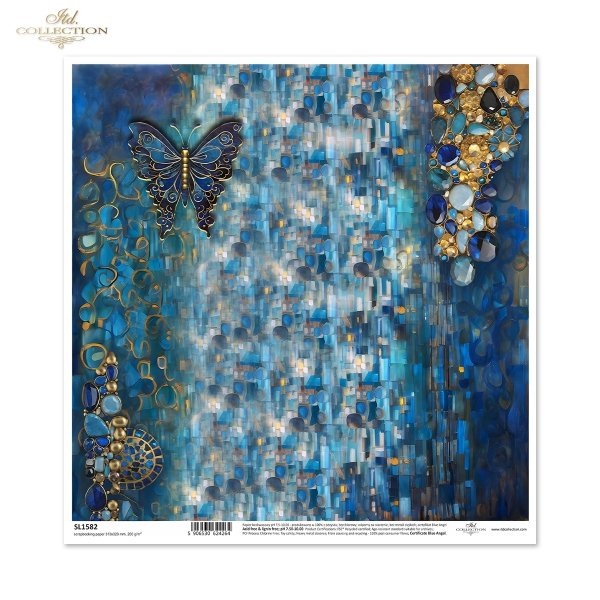 złoto, dekoracyjne wzory, ważki, motyle, kamienie szlachetne, mozaiki, motywy secesyjne*gold, decorative patterns, dragonflies, butterflies, precious stones, mosaics, Art Nouveau motifs
