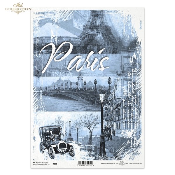 Paris, cities, background, inscriptions, foggy, morning, Eiffel Tower, bridge, historic car