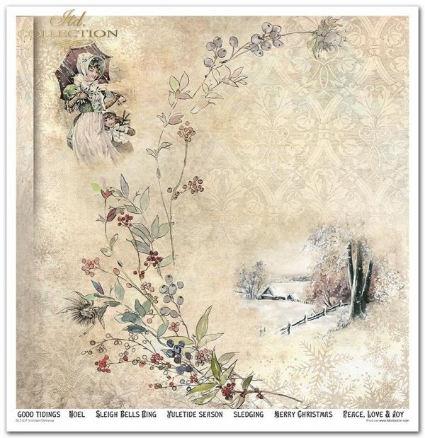 Zestaw do scrapbooking (HS code 48025890) SLS-037 ''Victorian Christmas'' ---- PRODUKT PRZECENIONY