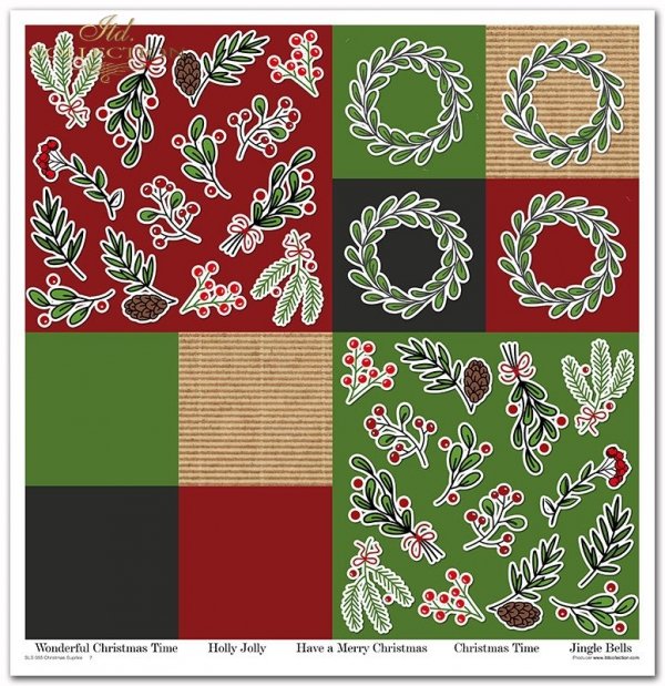 Zestaw do scrapbooking (HS code 48025890) SLS-055 ''Christmas Surprise''