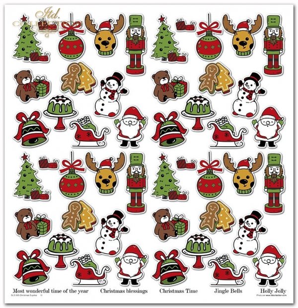 Zestaw do scrapbooking (HS code 48025890) SLS-055 ''Christmas Surprise''