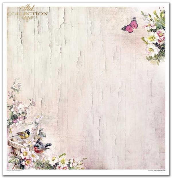 Zestaw do scrapbooking (HS code 48025890) SLS-007 ''Rosy Summertime''---- PRODUKT PRZECENIONY