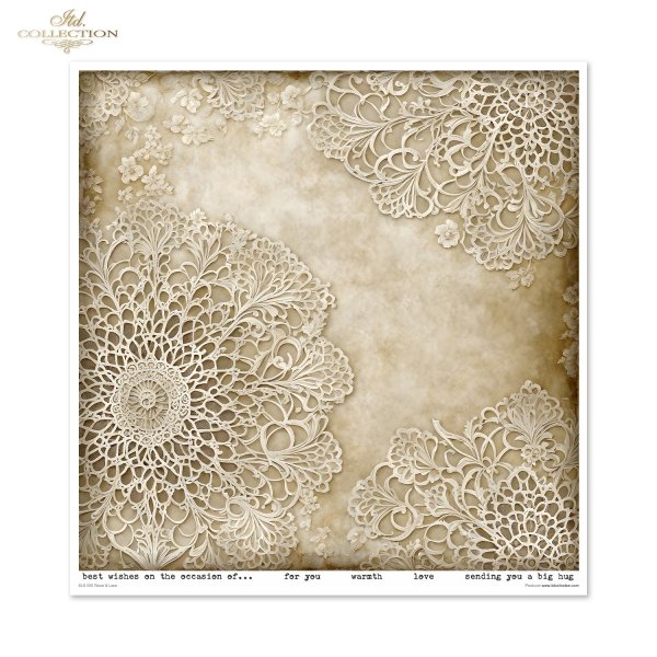 Zestaw do scrapbooking (HS code 48025890) SLS-080 Wood &amp; Lace