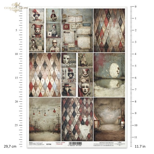 Papier ryżowy (HS code 48021000) R2768