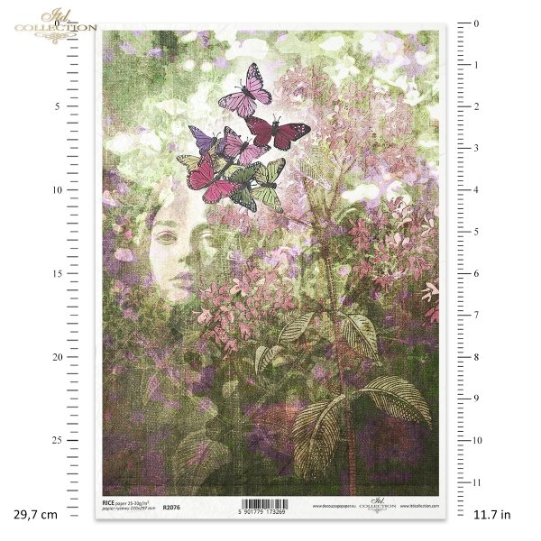 twarz kobiety, twarz kobieca, kobieta, zielarka, herbalist, rośliny, kwiaty, ogród, łąka, zioła, oregano, motyl, motyle, płótno, struktura płótna, woman's face, female face, woman, herbalist, plants, flowers, garden, meadow, herbs, oregano, butterfly