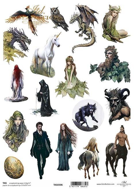 Mysterious Creatures - jednorożec, feniks, driady, smok, jajo smoka, Centaur, Faun, Satyr, pogromca potworów, żmijowisko, Pani Jeziora, wilkołaki, wampir, mroczny i tajemniczy las*unicorn, phoenix, Dryads, dragon, dragon's egg, Centaur, Faun, Satyr, mons