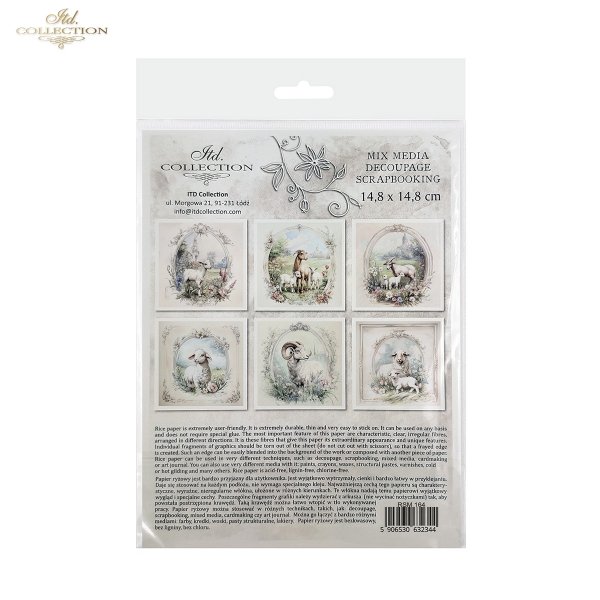 Zestaw papierów ryżowych (HS code 48021000) RSM164