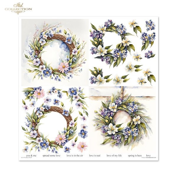 Zestaw do scrapbooking (HS code 48025890) SLS-076 Spring Wreath