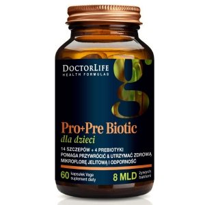 Doctor Life Pro+Pre Biotic suplement diety dla dzieci 60 kapsułek (P1)