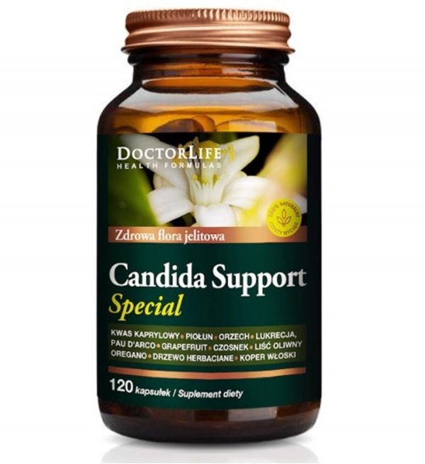 Doctor Life Candida Support Special zdrowa flora jelitowa suplement diety 120 kapsułek (P1)