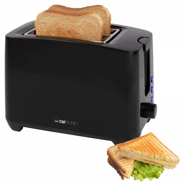 Toster na 2 kromki Clatronic TA 3801 (czarny)