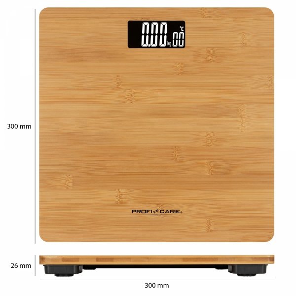 Bambusowa waga łazienkowa ProfiCare PC-PW 3103