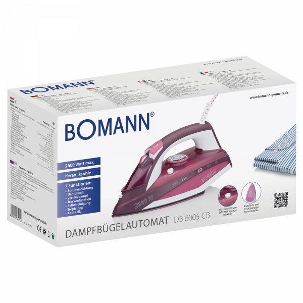 Żelazko parowe Bomann 2600 W DB 6005 CB