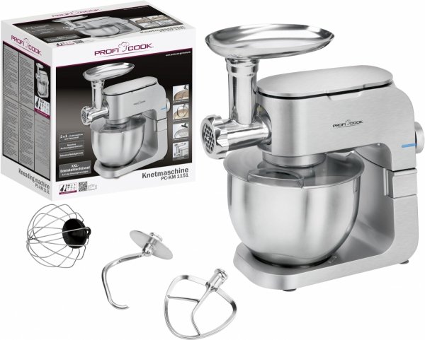 Robot kuchenny planetarny i maszynka do mięsa 2w1  ProfiCook PC- KM 1151