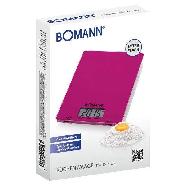 Waga kuchenna szklana Bomann KW 1515 BC (fiolet)